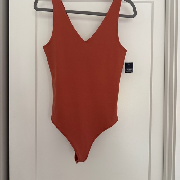Abercrombie & Fitch Tops - NWT A&F Double V-neck Double Lined Bodysuit